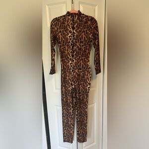 Leopard Costume Jumpsuit - Size L/XL